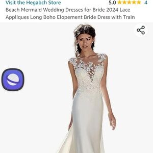 Wedding dresses /Evening Gown with tail